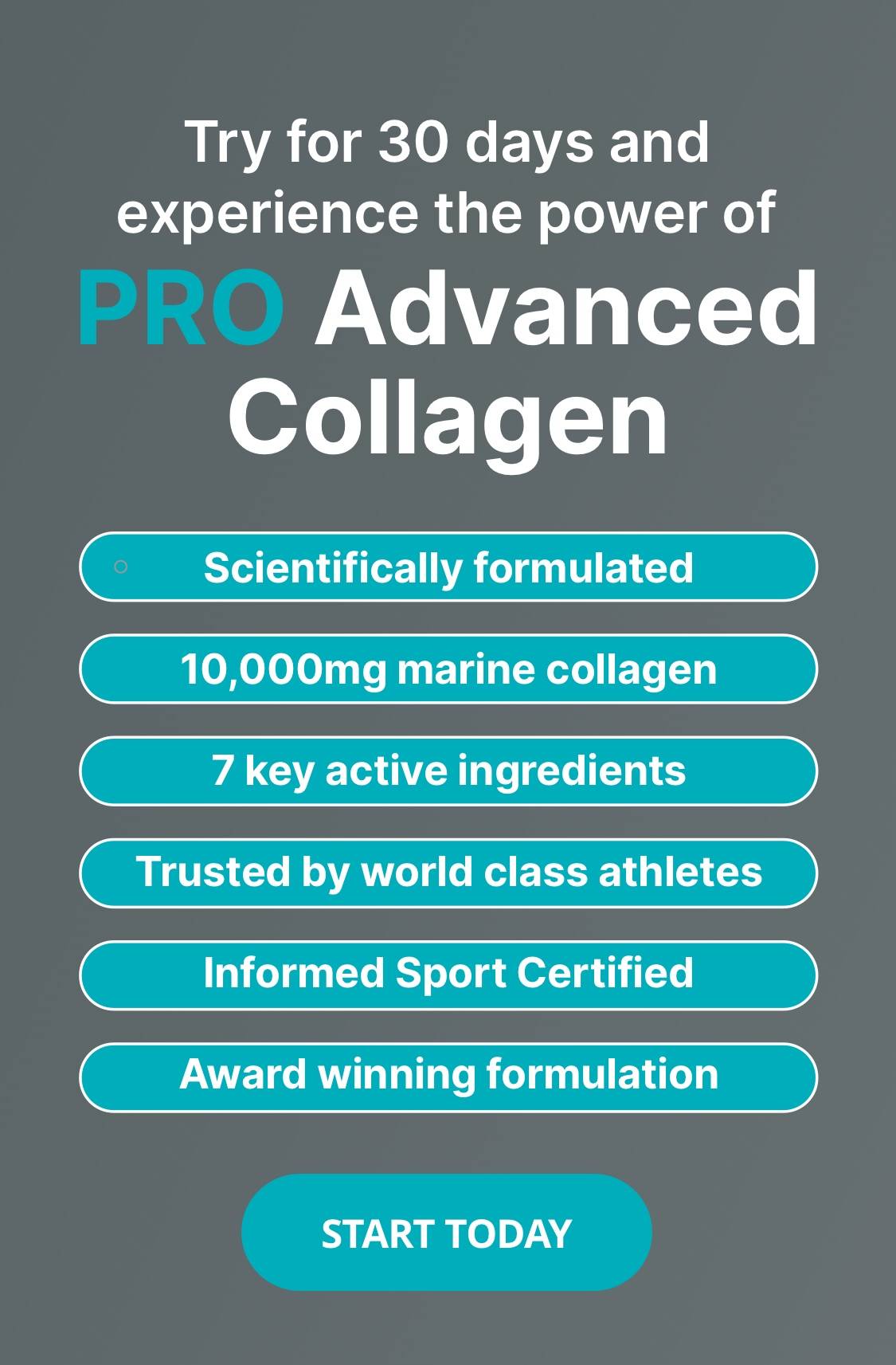 pro collagen 30 days trial