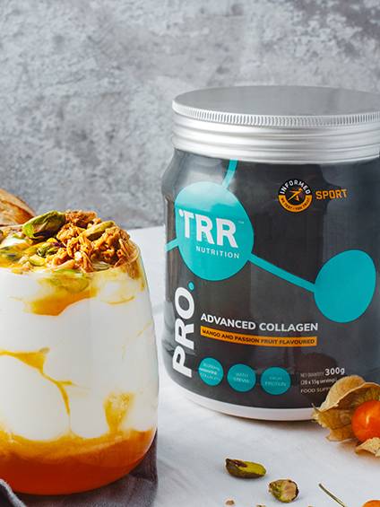 Malakai Fekitoa with TRR Liquid Collagen, Collagen Powder and TRR Shaker. Visit Our Instagram.